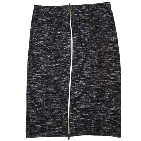 Halogen Full Zip Skirt Size 1 Large Grey Pencil Skirt - Picture 2 of 4